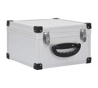 Gecheer Custodia per CD, 40 CD, alluminio ABS argento, per archiviazione