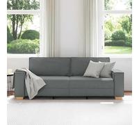 Gecheer Divano a 3 posti Grigio scuro 180 cm in tessutoSet Divani da Esterno