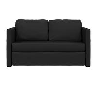 Gecheer Divano Letto da Terra 2 in 1 Nero 112x174x55 cm SimilpelleSet divani similpelle elegante