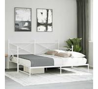 Gecheer Divano Letto Estraibile senza Materasso, Struttura, Singolo, Moderno, con Doghe, Scomparsa, 2 Posti, Matrimoniale, 100x200cm in Acciaio