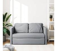 Gecheer Divano Letto Moderno, 2 Posti, Grigio Chiaro, Tessuto, 112x174x55 cm