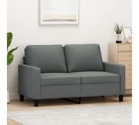 Gecheer Divano Moderno 2 Posti in Tessuto, per Soggiorno, Grigio Scuro, 138x77x80 cm, da Salotto in Stoffa