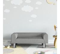 Gecheer Divano per Bambini Grigio Chiaro 70x45x26,5 cm in Velluto,Poltroncina per Bambini,Divano Bambini,Divano Letto per Bambini,Mini Divano per Bambini,Divanetto per Bimbi,P3196330