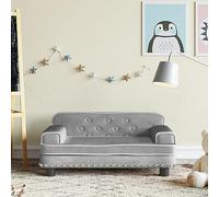 Gecheer Divano per Bambini Grigio Chiaro 70x45x30 cm in Velluto,Poltroncina per Bambini,Divano Bambini,Divano Letto per Bambini,Mini Divano per Bambini,Divanetto per Bimbi,P3196294