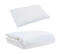 Gecheer Duvet estivo con cuscino, 2 pezzi bianco piuma d'anatra, caldo e confortevole, set letto per camera da letto