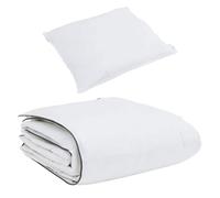 Gecheer Duvet Invernale Bianco Piuma d'anatra 2 pezzi, calore premium per notti fredde