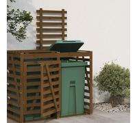 Gecheer Estensione Copribidone Ambra in Legno Massello di Pino,Copri Bidone Rifiuti da Giardino Esterno,Copertura per Pattumiera,Copribidone da Esterno,Copribidoni Box Spazzatura,P825110