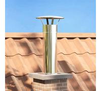 Gecheer Estensione della Testa del Camino Argento 29 x 29 x 50 cmNicchia Doccia Acciaio