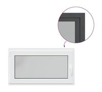 Gecheer Finestra da cantina RISOR 110x50 cm anta-ribalta DIN sinistra antraciteFinestra Seminterrato