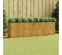 Gecheer Fioriera Rialzata da Giardino 280x40x80 cm in Acciaio Corten,Fioriera da Giardino,Aiuola Rialzata,Letto Rialzato da Giardino,Fioriera da Esterno Grande,Letto per Orto Rialzato,L824528