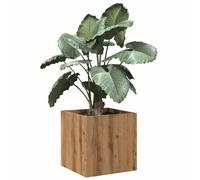 Gecheer Fioriera Rovere Artigianale 40x40x40 cm in Legno Multistrato,Fioriera da Giardino,Fioriera da Esterno Grande,Fioriere Vaso per Fiori,Fioriera Rialzata,Letto Rialzato da Giardino,P857028