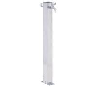 Gecheer Fontanella,Colonna a'Acqua,da Giardino,Esterno,Quadrato,in Acciaio Inox 60 cm,Fotana a Colonna da Giaridno in Acciaio Inox,Fotana da Giardino,Fontanella da Giardino 60 cm