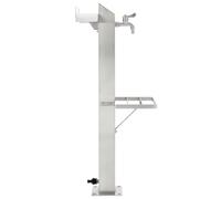 Gecheer Fontanella da Giardino, Rubinetto Esterno in Acciaio Inossidabile Quadrato 95 cm per Annaffiare Piante e Lavarsi le Mani, Fontana Acqua Corrente per Giardino, Design Moderno e Funzionale