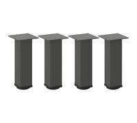 Gecheer Gambe per tavolino 4 pz Antracite 30-32 cm Acciaio4012462IT