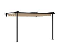 Gecheer Gazebo a muro talpa, dimensioni 3 x 3 m, in acciaio