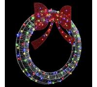 Gecheer Ghirlanda con 150 LED Multicolore, Decorazione Natalizia 120 cm Acrilico for Casa Moderna e Tradizionale, Addobbi Natale