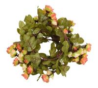 Gecheer Ghirlanda Fiori Artificiali Natale, 215 cm, Seta Artificiale e PE, Decorazione Interna ed Esterna, Ideale per Archi e Centrotavola