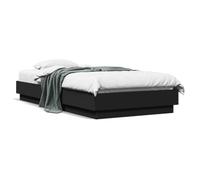 Gecheer Giroletto con LED Nero 75x190 cm,Struttura,Telaio,Letto,Giroletto,Singolo,Matrimoniale,Struttura Letto,Moderna,Letto con Doghe,J839547
