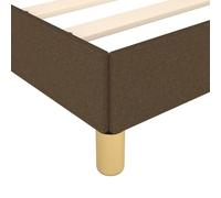 Gecheer Giroletto senza Materasso Marrone Scuro 200x200 cm in TessutoGiroletto con Materasso