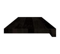 Gecheer Gradini 12 pz Marrone Scuro 80x25x2 cm Legno Massello RovereScalini per Letto