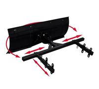 Gecheer Lama per Spazzaneve Regolabile, Larga 100 x 44 cm in Acciaio Resistente per Rimozione Neve su Marciapiedi, Passi Carrai e Aree Pedonali