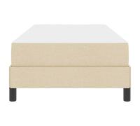 Gecheer Letto a molle Altro Crema 100 x 200 cm TessutoLetto con Luci LED
