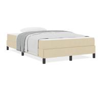 Gecheer Letto a molle Altro Crema 120 x 200 cm TessutoLetto con Luci LED