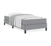 Gecheer Letto a molle Altro Grigio chiaro 80 x 200 cm TessutoLetto con Luci LED