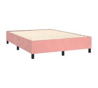 Gecheer Letto a Molle con Materasso e LED Rosa 140x190 cm in VellutoLetto con Materasso