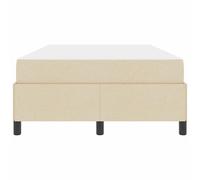 Gecheer Letto a molle Crema Nero 120 x 200 cmLetto con Luci LED