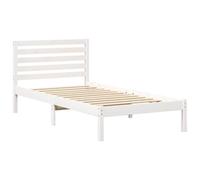Gecheer Letto Bianco a Scomparsa, 100 x 200 cm, Legno di Pino, Design Elegante, Per Stanze da Letto Moderni