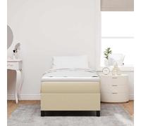 Gecheer Letto Box Spring Verde Chiaro Grigio Singolo Tessuto in CorduroyLetto con Luci LED