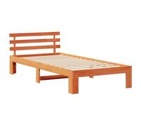 Gecheer Letto in Legno Marrone cerato Legno massello 100 x 200 cmDivano Letto Estraibile