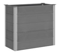 Gecheer Letto Rialzato da Giardino in Composito Legno-Plastica, Aiuola Rialzata per Orto e Giardinaggio Comodo Fai da te, Dimensioni 100x50x91 cm Grigio per Balcone, Terrazzo o Giardino