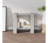 Gecheer Libreria/Divisorio Grigio Cemento,Libreria per Soggiorno,Camera da Letto, Librerie Moderne Scaffale per Libri,Librerie a 1 Ripiani,Libreria Scaffale Multiuso Scaffale Porta CD 80x30x51 cm