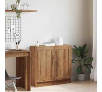 Gecheer Libreria,Mobiletto,Armadietto,Mobile,Armadio con 2 Ante,Armadio di Stoccaggio Armadio da Pavimento,Libreria per Soggiorno,Libreria Scaffale,Rovere Artigianale 82,5x30,5x80 cm Legno Multistrato