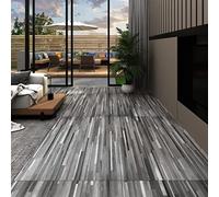 Gecheer Listoni,Pavimenti,Autoadesivi,in PVC,Grigio Striato,5,02 m²,Spessore 2 mm,Pavimenti da Interno,Pavienti PVC,Piastrelle per Pavimenti da Interno in PVC,Piastrelle Pavimenti