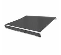 Gecheer Marchese snodato motorizzato 400 cm antracite tenda da sole da balcone per cortile ristorante camper