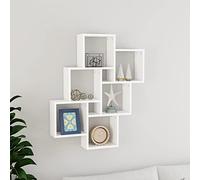 Gecheer Mensola da Parete Design a Cubo in MDF per Libri/Dvd,Mensola da Muro a Cubo,Mensola a Cubo,Mensola da Muro Design,Mensola da Caneretta,Mobiletto da Parete a Muro Moderno