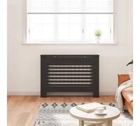 Gecheer Mensola per Radiatore Elegante in MDF - Nero, 112x19x81,5 cm