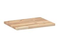 Gecheer Mensole da Parete 2 pz 40x30x2 cm Legno Acacia Non TrattatoMensole Legno Naturale
