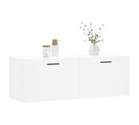 Gecheer Mobile a Parete Bianco 100x36,5x35 cm in Legno MultistratoMobile per Ingresso