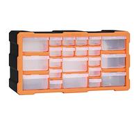 Gecheer Mobile Contenitore con 22 Cassetti 49x16x25,5 cm,Cassettiera Box Organizer Porta Minuteria per Officina,Cassetti Multiuso,Scatole per Cucito in Plastica/Scatole per Componenti