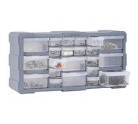 Gecheer Mobile Contenitore con 22 Cassetti,Cassettiera Box Organizer Porta Minuteria per Officina,Cassetti Multiuso,Scatole per Cucito in Plastica/Scatole per Componenti,Artigianato,49x16x25,5 cm