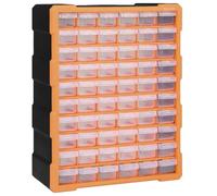 Gecheer Mobile Contenitore con 60 Cassetti 38x16x47,5 cm,Cassettiera Box Organizer Porta Minuteria per Officina,Cassetti Multiuso,Scatole per Cucito in Plastica/Scatole per Componenti