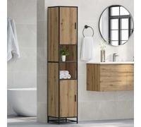 Gecheer Mobile da Bagno rovere artigianale 35 x 37.5 x 188.5 cmMobile Bagno in Rovere