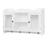 Gecheer Mobile pensile, in MDF porta DVD/libri/bicchieri per soggiorno