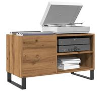 Gecheer Mobile Porta Dischi Rovere Artigianale 84,5x38x48cm Multistrato,Contenitore per Vinili,Armadietto Porta CD,Mobiletto Multiuso,Mobili Soggiorno,Libreria,Armadio di Stoccaggio,P857245