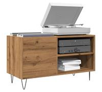 Gecheer Mobile Porta Dischi Rovere Artigianale 84,5x38x48cm Multistrato,Contenitore per Vinili,Armadietto Porta CD,Mobiletto Multiuso,Mobili Soggiorno,Libreria,Armadio di Stoccaggio,P857243