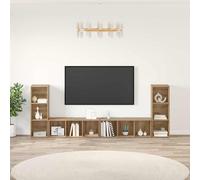 Gecheer Mobile TV 4 pcs Quercia Artigianale 37 x 35 x 107.5 cmScaffale per TV